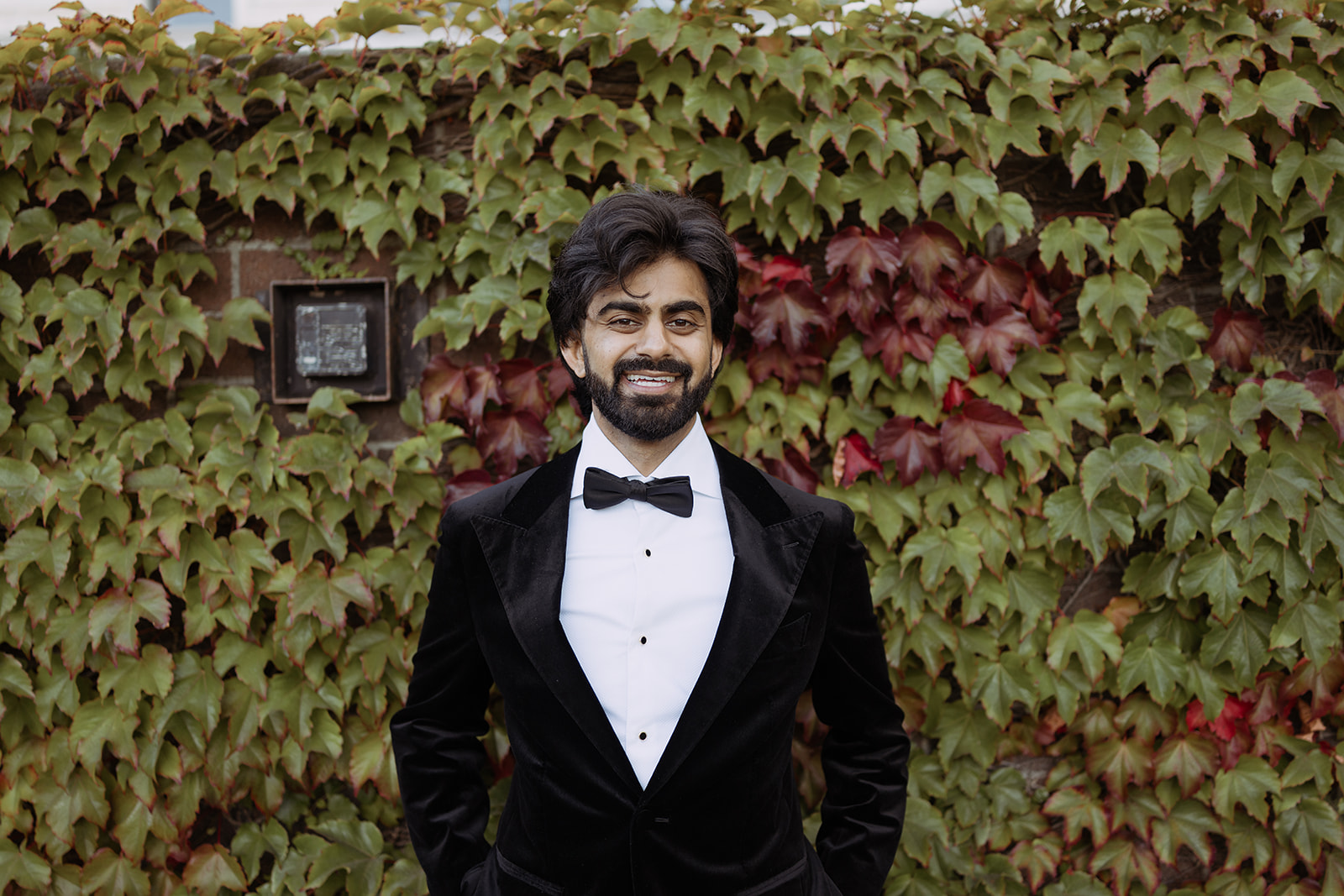 Portrait of Mihir Chitalia in a tuxedo